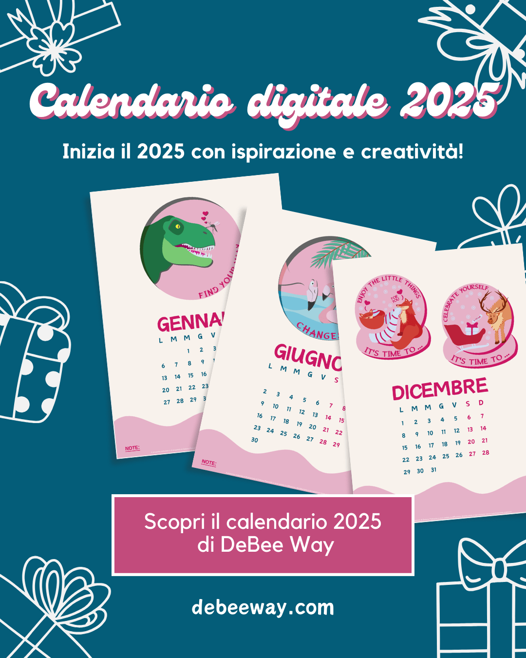 Calendario 2025 digitale di DeBee Way - DeBee Way