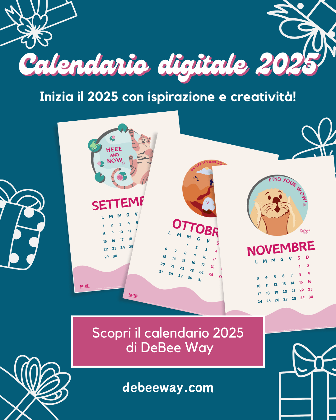 Calendario 2025 digitale di DeBee Way - DeBee Way