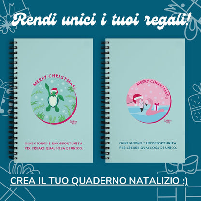 Quaderno personalizzabile con grafica di Natale - DeBee Way