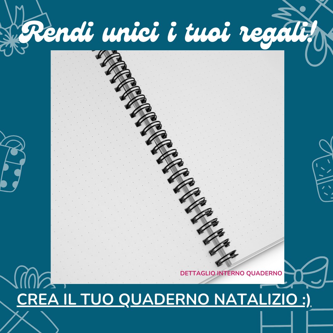 Quaderno personalizzabile con grafica di Natale - DeBee Way