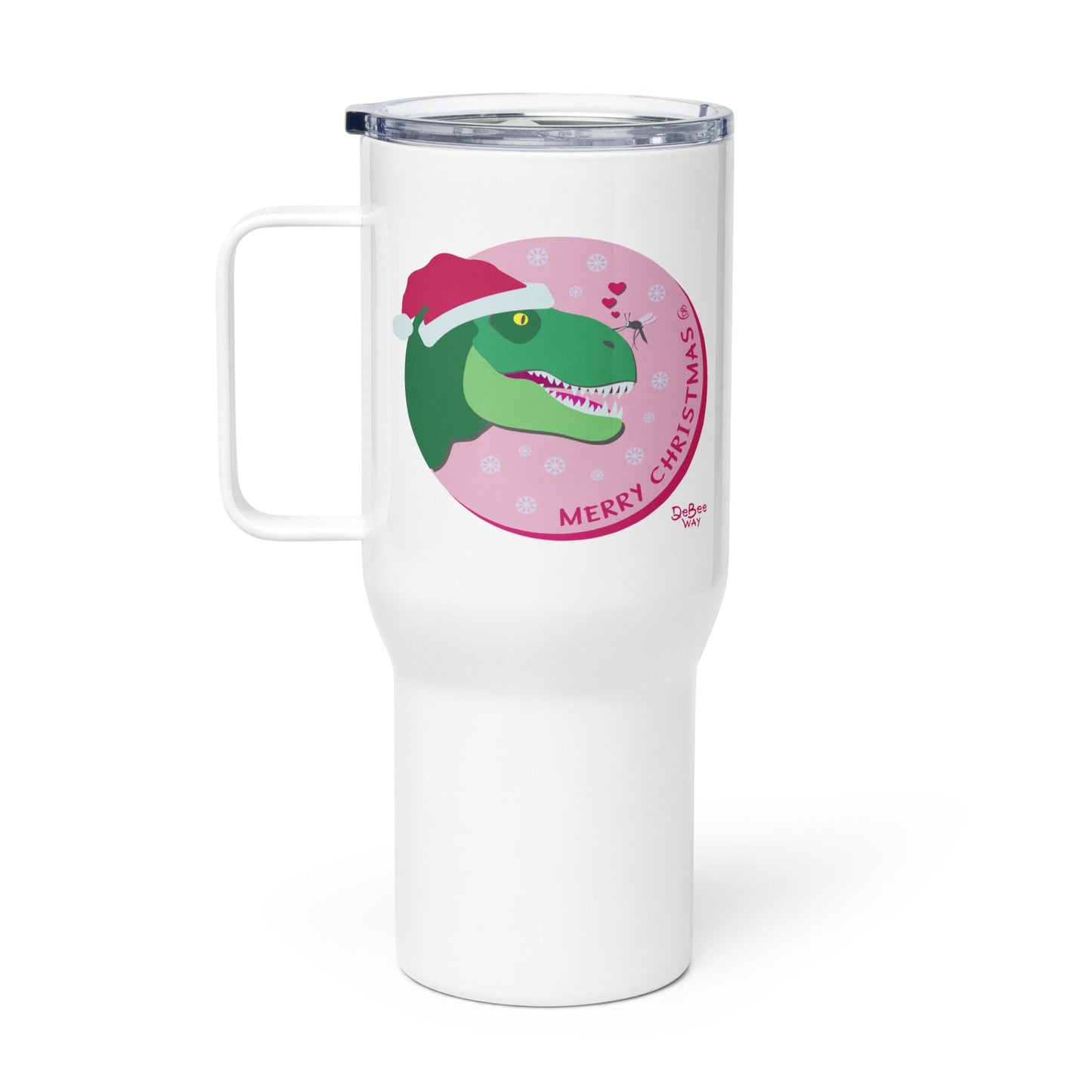 T - rex natalizio tazza termica con manico - DeBee Way