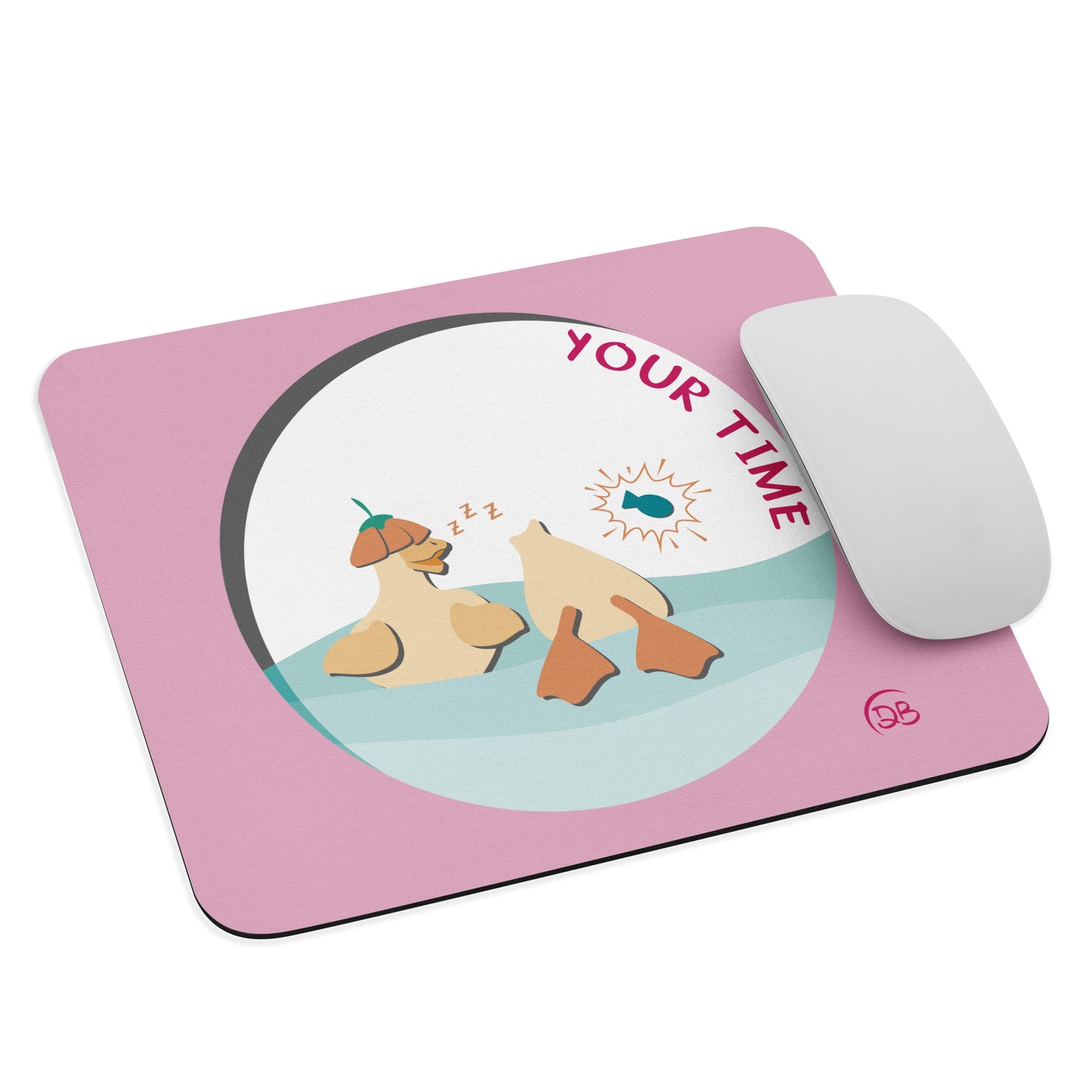 "Your Time" tappetino mouse grafica con papere - DeBee Way