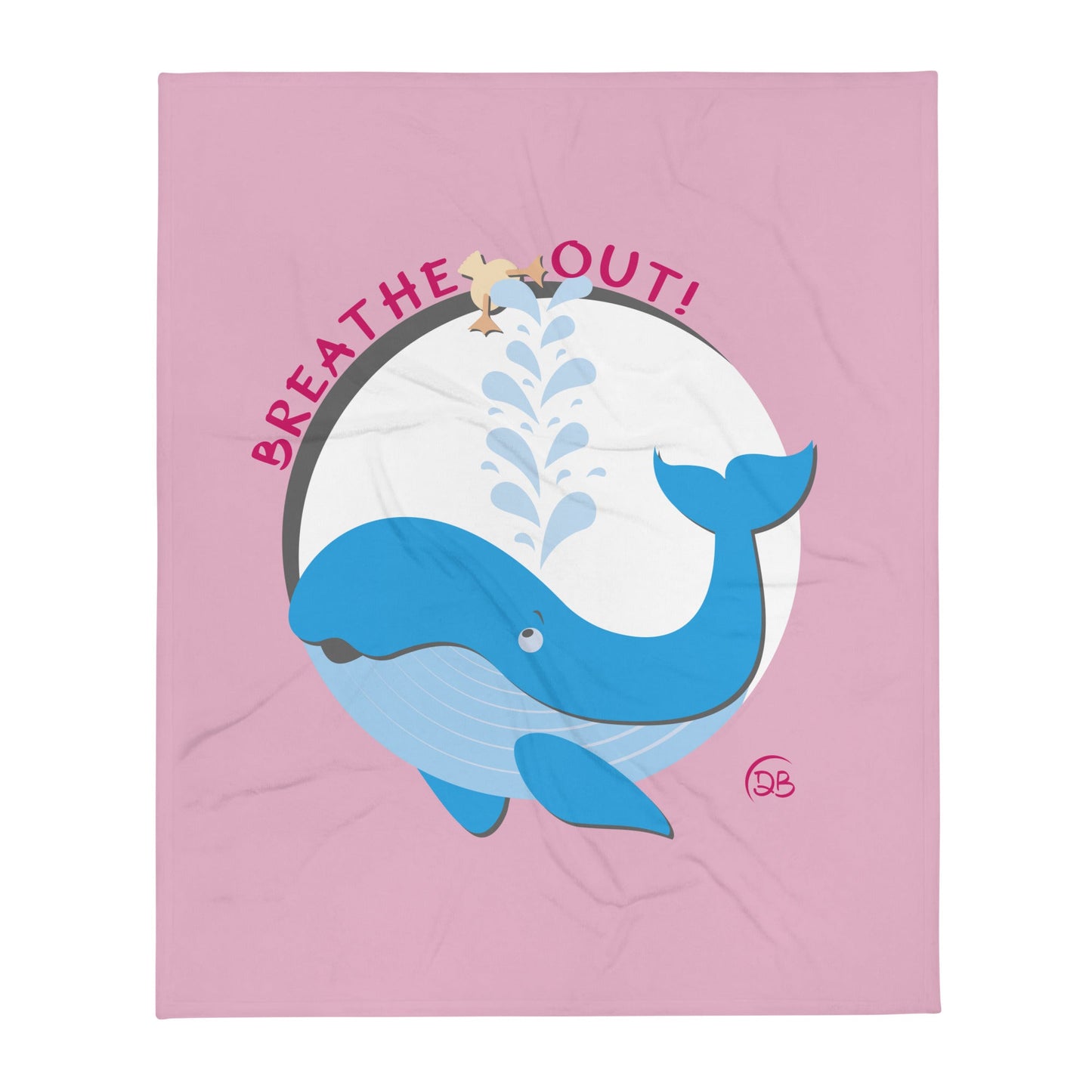 "Breathe Out" coperta grafica con balena - DeBee Way