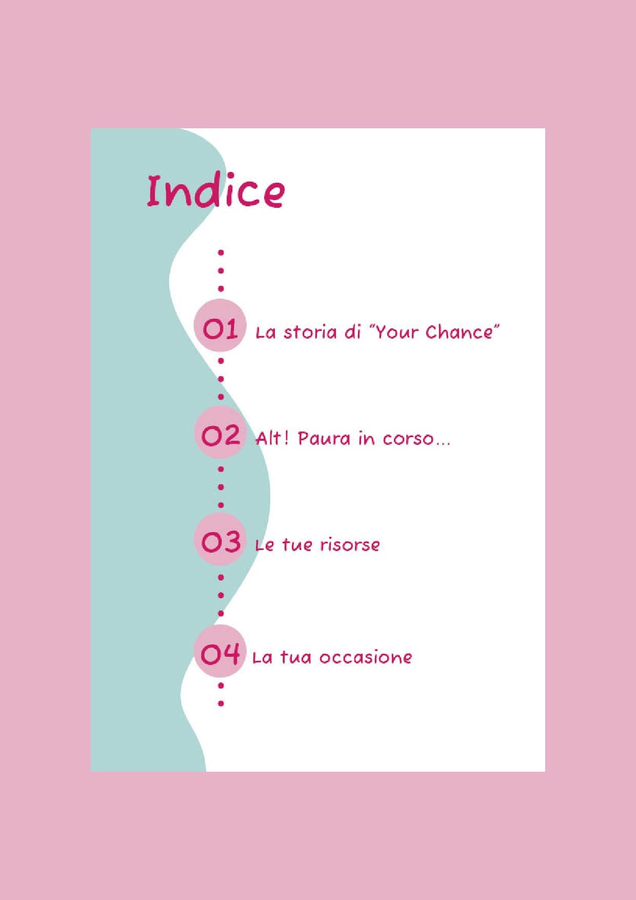 "Your Chance" workbook grafica con camaleonte  - DeBee Way