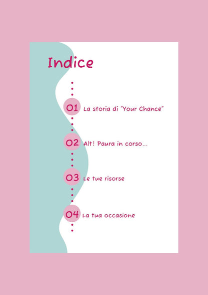 "Your Chance" workbook grafica con camaleonte  - DeBee Way