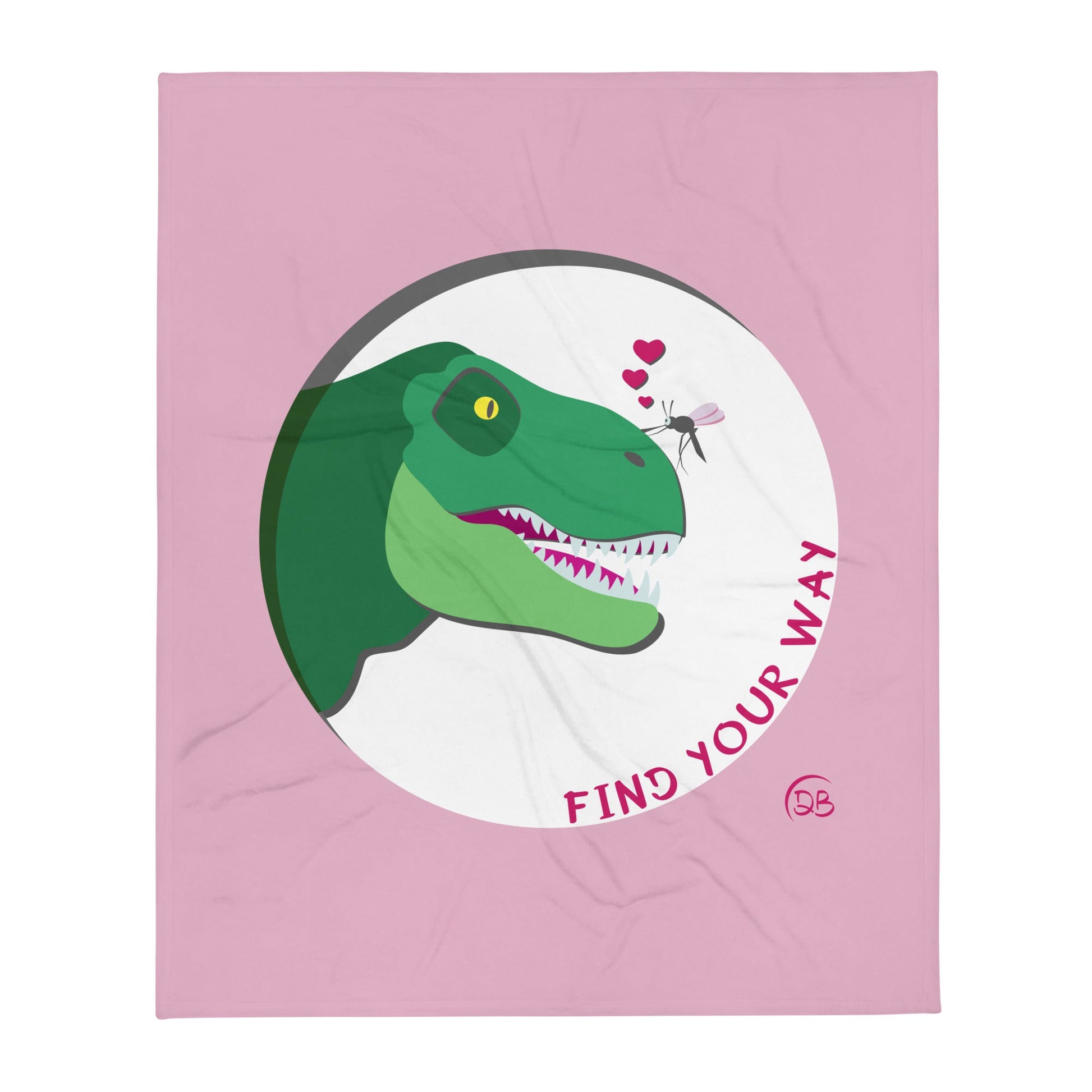 "Your Way" coperta grafica con t-rex e zanzara - DeBee Way