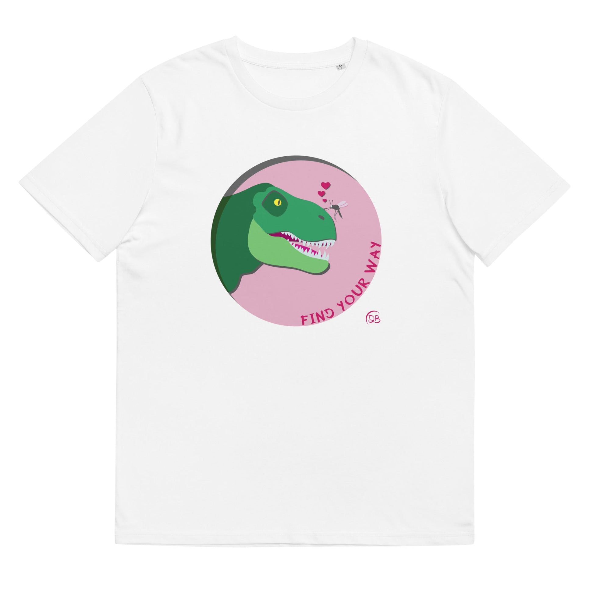 "Your Way" T-shirt grafica con t-rex e zanzara - DeBee Way